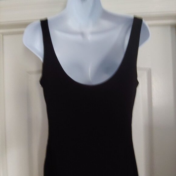 Marina Black Goth Lace Sequin Slip Dress Stretch Y2k Date Event Dress 8 - Picture 9 of 13